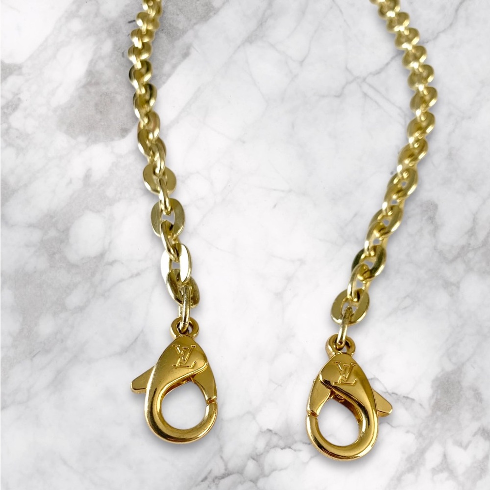 LOUIS VUITTON GOLD CHAIN LOBSTER CLASP BAG STRAP - Picture 5 of 6